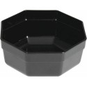 Saladier octogonal ABS noir 3 L