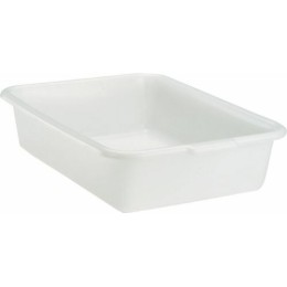 Bac de lavage plastique blanc 50,8 x 38,1 x 12,7 cm
