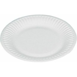 Assiette ronde carton Blanc Ø23cm /100
