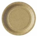 Assiette carton kraft ø 230 mm - par 50