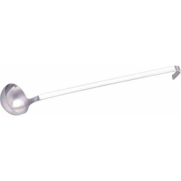 Louche à sauce inox 2 becs verseurs 31 cm 8 cl