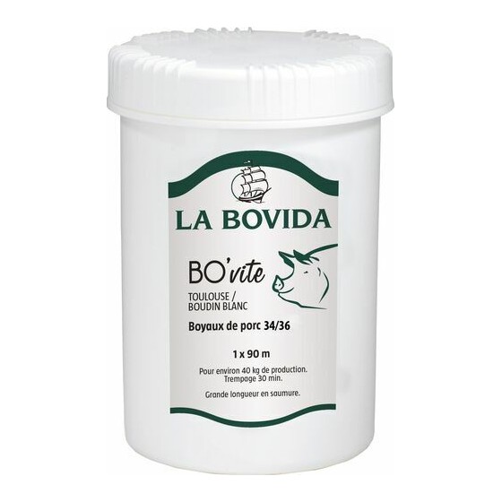 Boyau de porc Bo'vite 34/36 mm 90 m Boyau de porc Bo'vite 34/36 mm 90 m