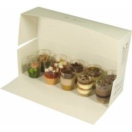 Boîte pâtissière en carton 27 x 9 x 8 cm - par 50