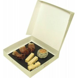 Boîte traiteur carton 4 coquilles 26 x 26 x 5 cm - par 50