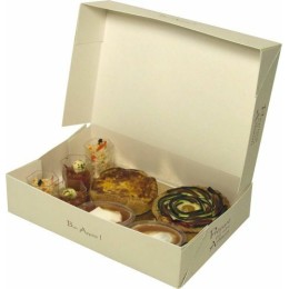 Boîte traiteur lunch en carton 28 x 19 x 6 cm - par 50