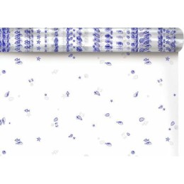 Rouleau papier irisé Calypso bleu 35 µ (1 x 120 m)