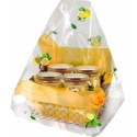 Rouleau papier irisé citron jaune 35 µ - 1 x 120 m