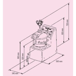 Cutter de table R 10 400V triphasé