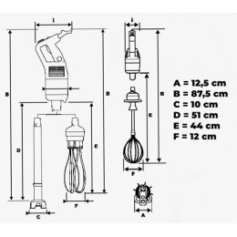 Mixer plongeant MP 450 Combi Ultra 230V monophasé