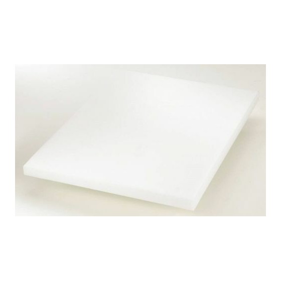 Planche de découpe PEHD blanc avec pieds 40x30x2cm