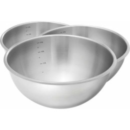 Lot de 3 cassins inox