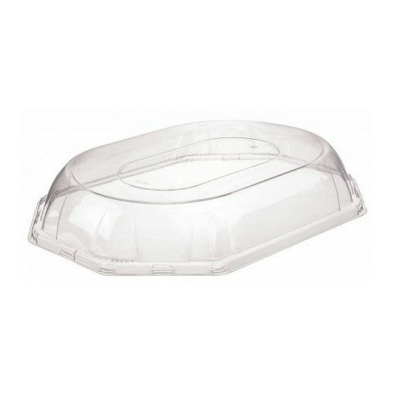 Couvercle plastique pour plat octogonal 36 x 24 cm - par 50 Couvercle plastique pour plat octogonal 36 x 24 cm - par 50