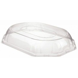 Couvercle plastique pour plat octogonal 460 x 300 mm - par 50