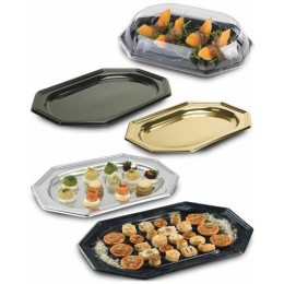 Couvercle plastique pour plat octogonal 460 x 300 mm - par 50