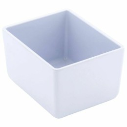 Saladier rectangulaire Chunky Crock melaminé blanc 1,5 L