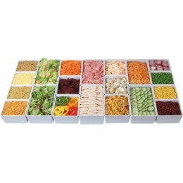 Saladier rectangulaire Chunky Crock melaminé blanc 1,5 L