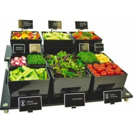 Saladier rectangulaire Chunky Crock mélaminé noir 2 L