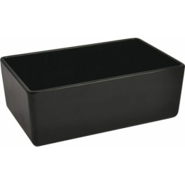 Saladier rectangulaire Chunky Crock mélaminé noir 3,2 L