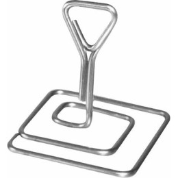 Porte étiquette à pied inox carré 5cm /3