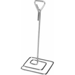 Porte étiquette à pied inox carré 15cm /3