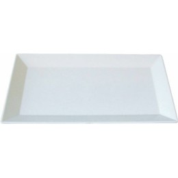 Plat glacière mélamine blanc 30x16,8x2 cm