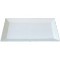 Plat glacière mélamine blanc 30 x 16,8 x 2 cm