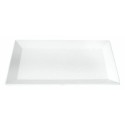 Plat glacière mélamine blanc 35 x 16,5 x 2 cm