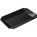 Plat octogonal mélamine noir 32 x 20 x 3 cm
