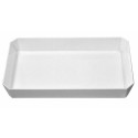 Plat ravier mélamine blanc 33,5 x 20 x 4,5 cm