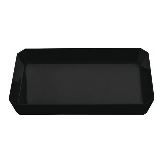 Plat ravier mélamine noir 26x14,2x4,5 cm