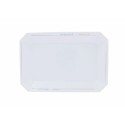 Plat octogonal mélamine fabriqué en France 34 x 23 x 3 cm