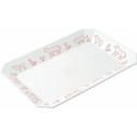 Plat octogonal mélamine pièce du boucher 34 x 23 x 3 cm