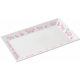 Plat glacière mélamine pièce du boucher 26 x 16,5 x 2 cm