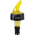 Verseur à bille 2 cl jaune pour bouteille