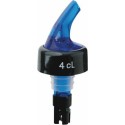 Verseur à bille 4 cl bleu pour bouteille