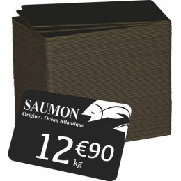 Carte PVC noire/500
