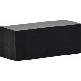 Cartes longues noires PVC 50x120mm /500