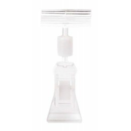 Support blanc 4 cm à tête pivotante pour étiquette Edikio - par 25