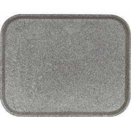 Plateau polyester granit gris 46 x 36 cm - par 20