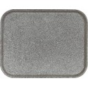 Plateau polyester granit gris 46 x 36 cm - par 20