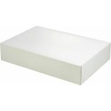 Boite traiteur carton blanc 29 x 20 x 6 cm - par 25