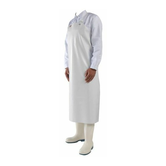 Tablier poissonnerie blanc 100 cm