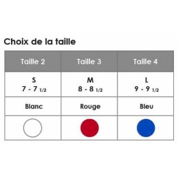 Gant cotte de mailles sangle réversible blanc L