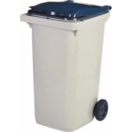 Poubelle sur roues plastique gris 240 L