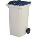 Poubelle sur roues plastique gris 240 L