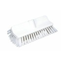 Balai brosse arrondi blanc fibres dures 24,5 cm