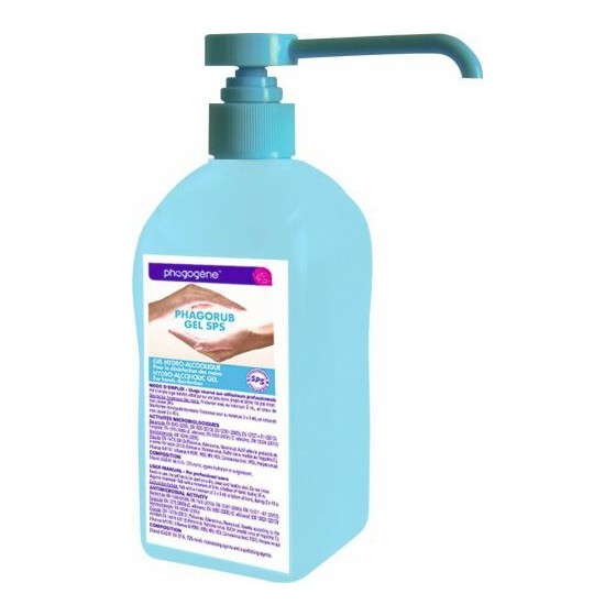 Gel hydroalcoolique flacon pompe / 500 ml