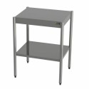 Table multi-services inox sur vérins 63 x 50 x 85 cm