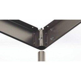 Table centrale démontable inox 120 x 70 x 90 cm