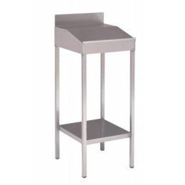 Pupitre inox sur pieds avec couvercle